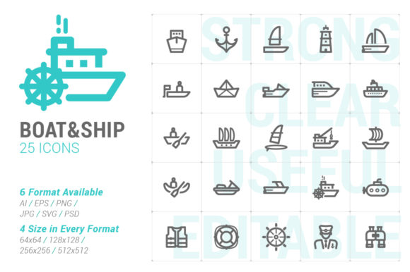 Boat Ship Strong Line Icon: A Practical Guide to Versatile Vector Assets