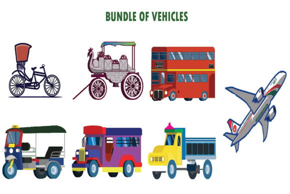 Bundle of Vehicles: Simple Design Assets