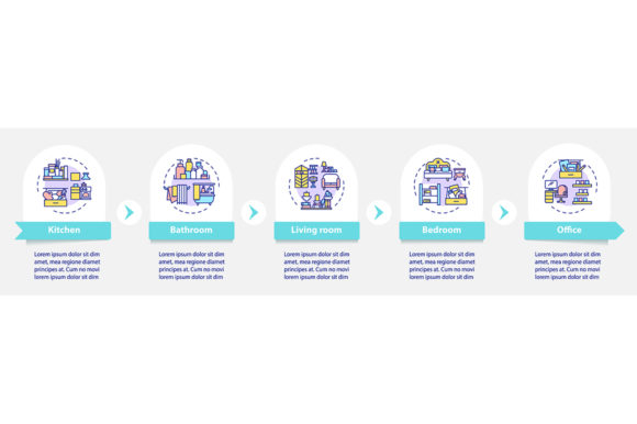 Cleaning in House and Office Infographic: Designing Effective Visual Workflows