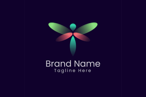 Evaluating the Modern Gradient Dragonfly Logo for Brand Identity