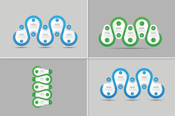 Five Step Business Infographic Template: Visualizing Processes for Real-World Impact