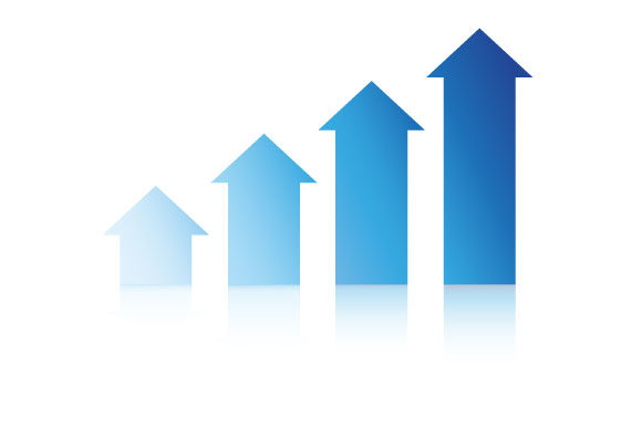 Integrating the Blue Arrow Graph Diagram Template Vector into Professional Workflows