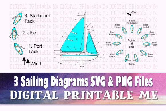 Sailing Diagram SVG PNG 3 Clip Art Image: A Practical Guide for Creators