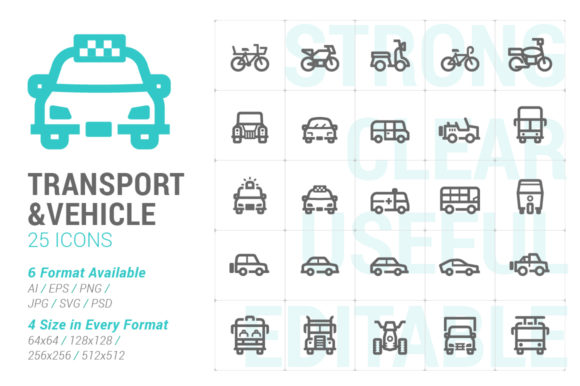 Understanding Transport Vehicle Strong Line Icons: A Comprehensive Guide to Formats and Application